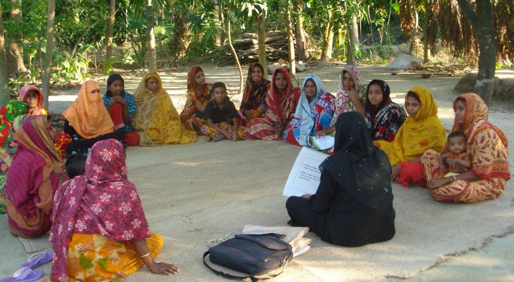 Community hygiene sessions engage people through the use of IEC/BCC materials and help them become more health conscious